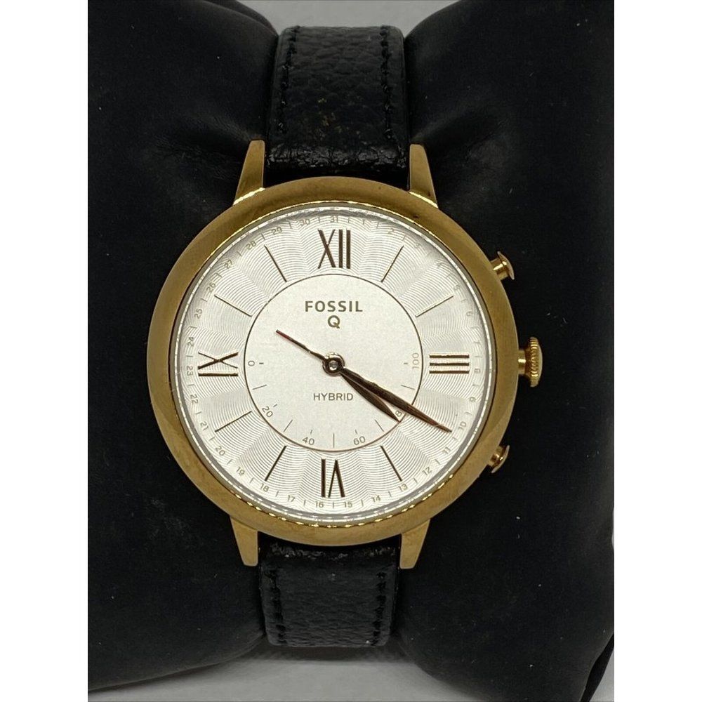 Fossil FTW5018 Women's Black Leather White Analog